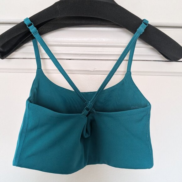 Girlfriend Collective Juliet Strappy Bra, green, size XS - Picture 3 of 5